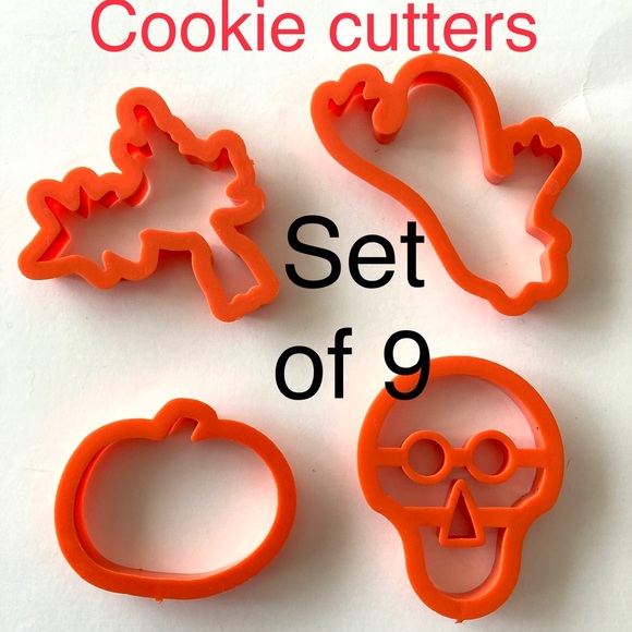 Bakeware Cookies Cutter Set 9 Dino cookie cutter plus Halloween cookies 9 items - Picture 4 of 7